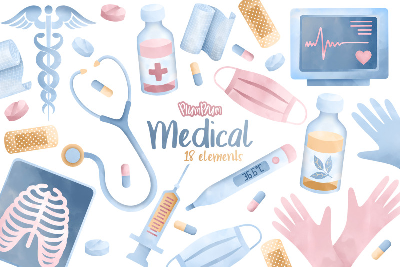 medical-watercolor-cliparts