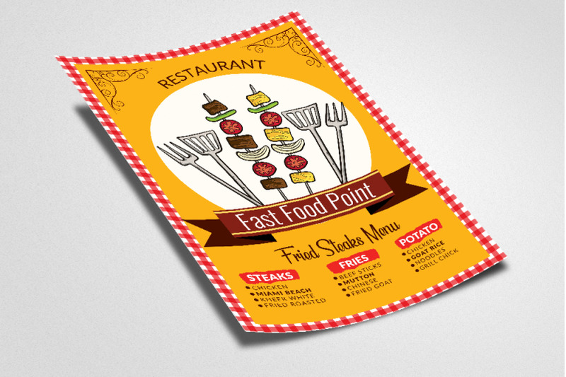 food-restaurant-retro-flyer-template