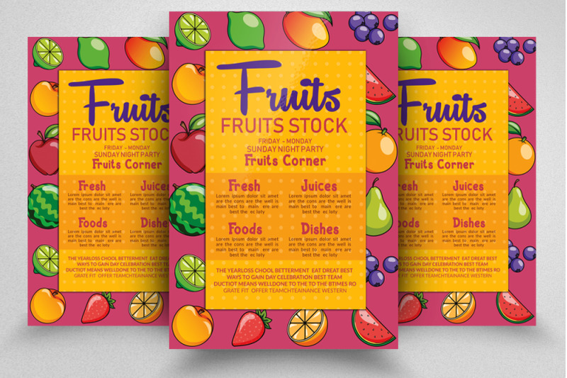 fresh-fruits-store-flyer-poster