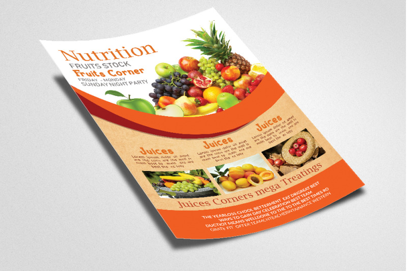 fresh-fruits-corner-flyer-poster