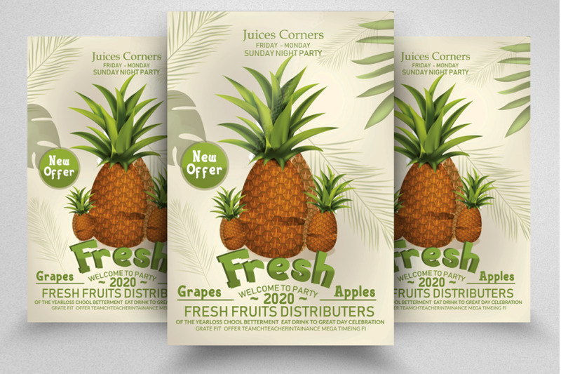 fresh-juices-corner-flyer-poster