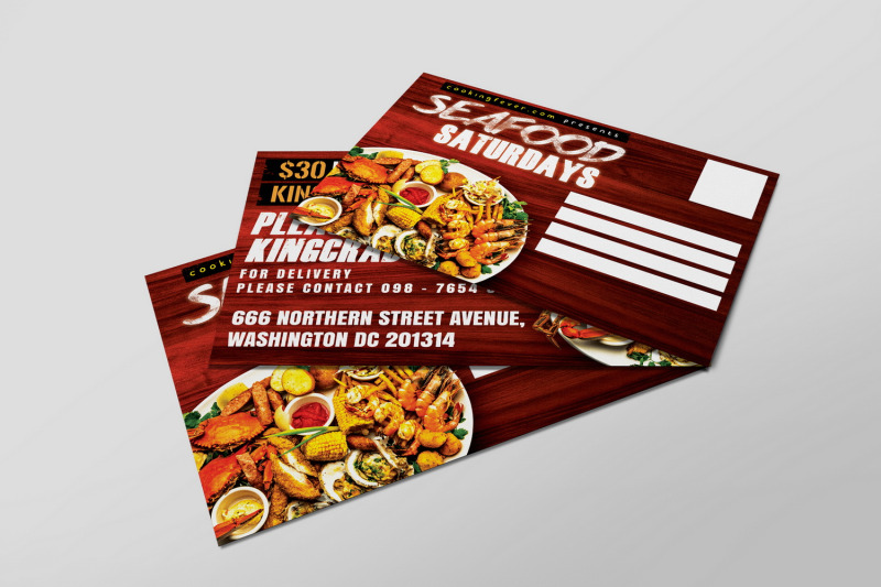 seafood-saturdays-promotion-postcard