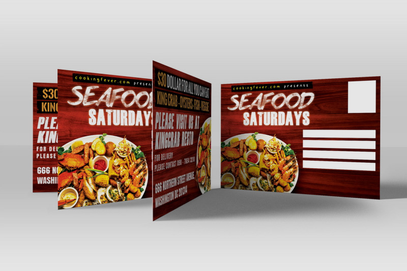 seafood-saturdays-promotion-postcard