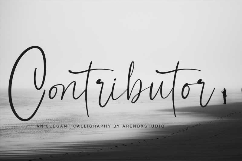 contributor-calligraphy-font