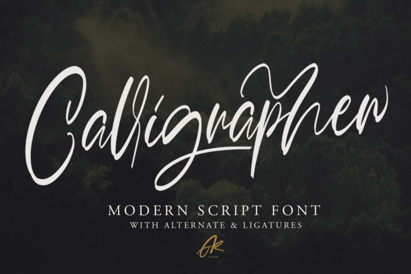 calligrapher-modern-script-font