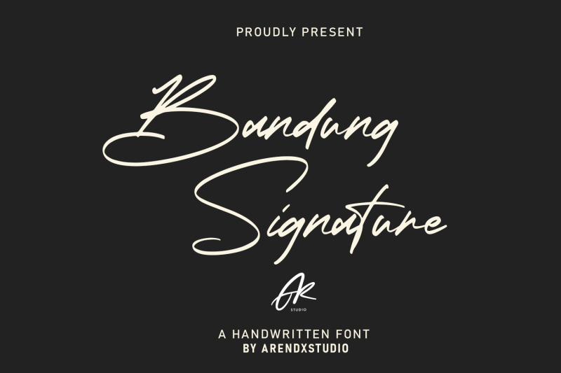 bandung-signature-modern-font