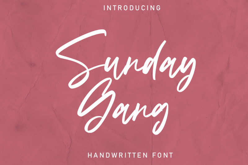 sunday-gang-handwritten-font