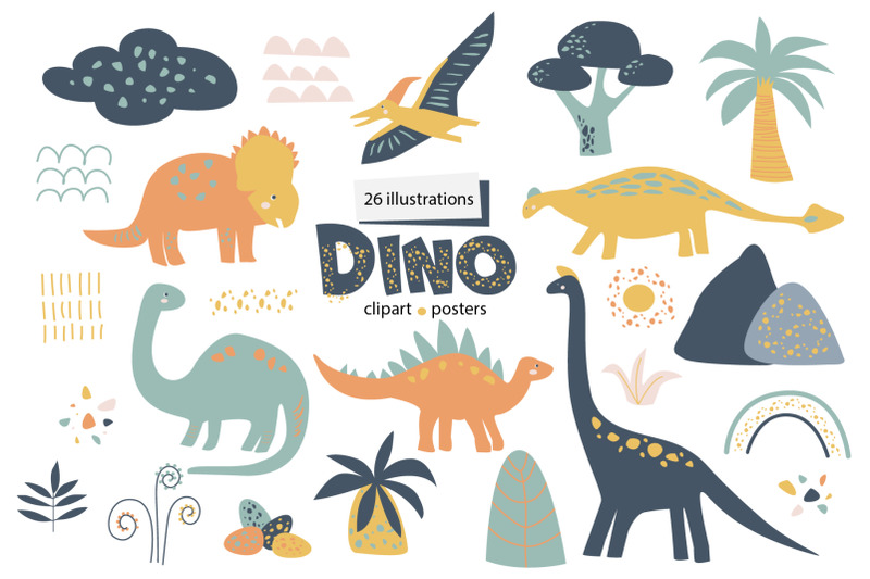 dino-clipart-posters