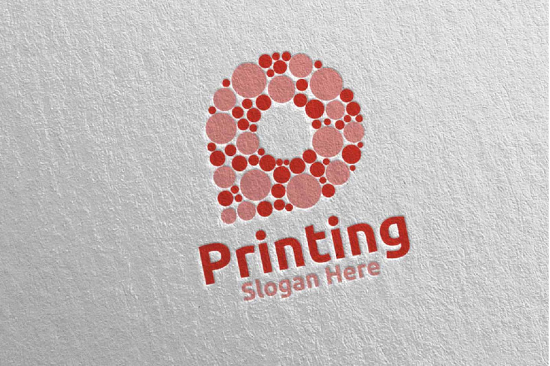 bubble-p-printing-company-logo-design-47