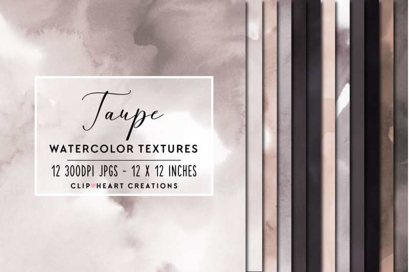 taupe-watercolor-digital-papers