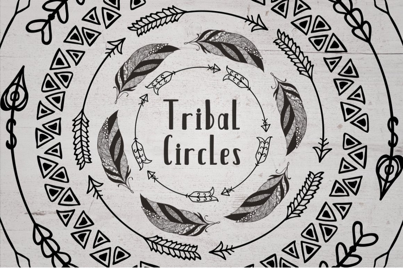 set-of-hand-drawn-tribal-circles-decorative-geometric-logo-elements