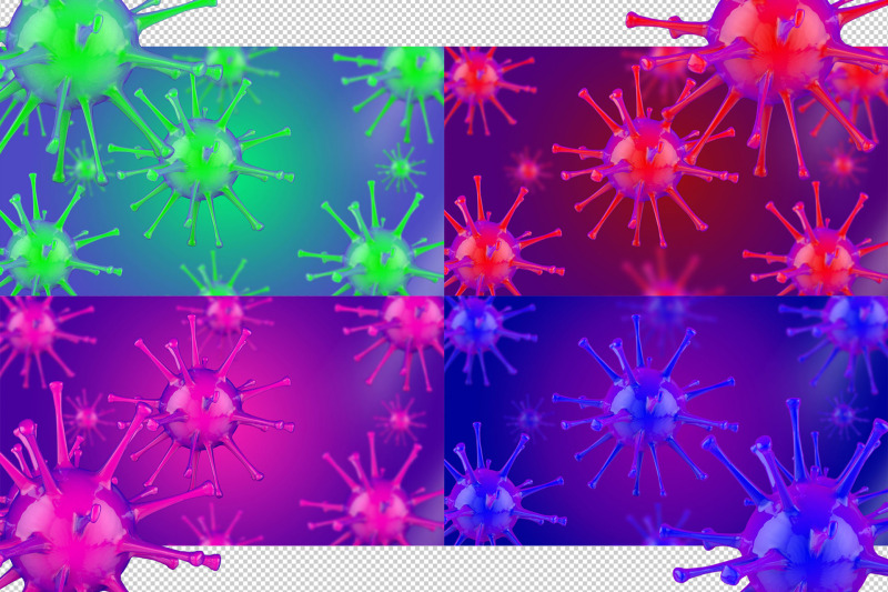 virus-backgrounds-3d-render