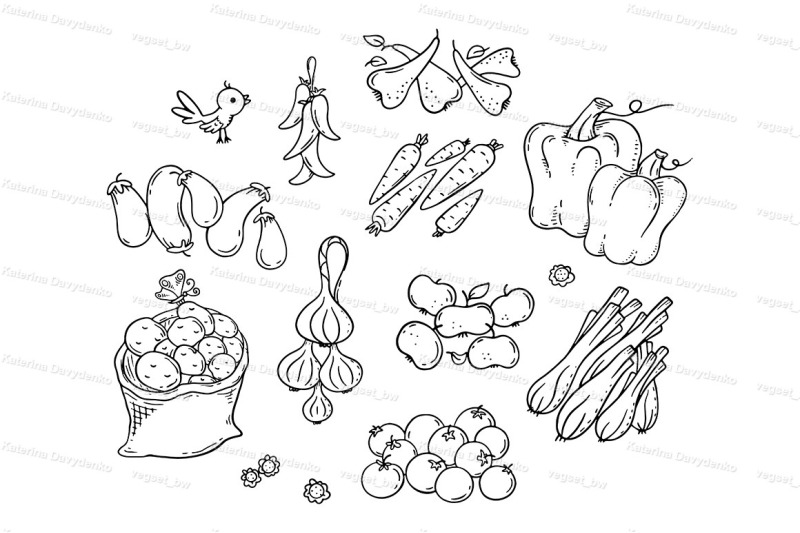 set-of-cartoon-fruits-and-vegetable