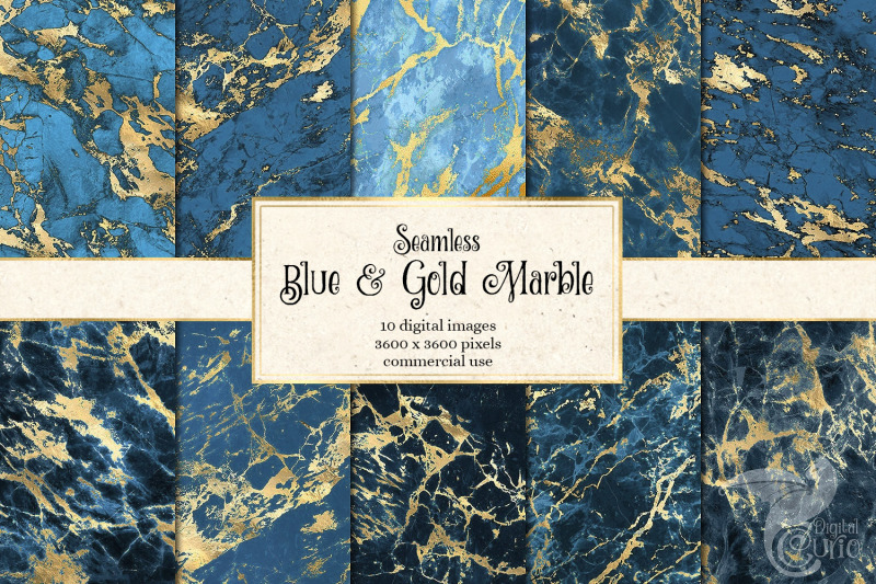 blue-and-gold-marble-digital-paper