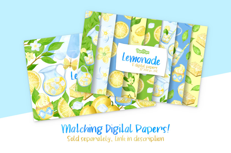 lemonade-watercolor-cliparts