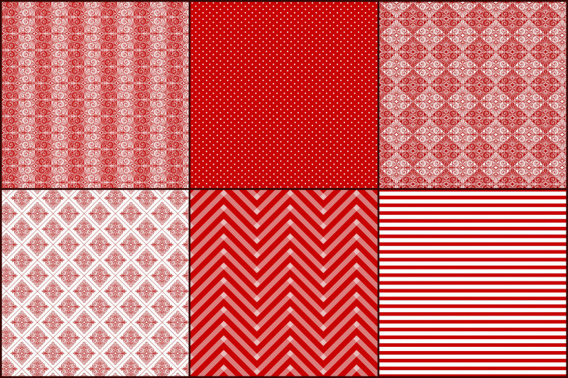 red-variety-digital-paper-pack