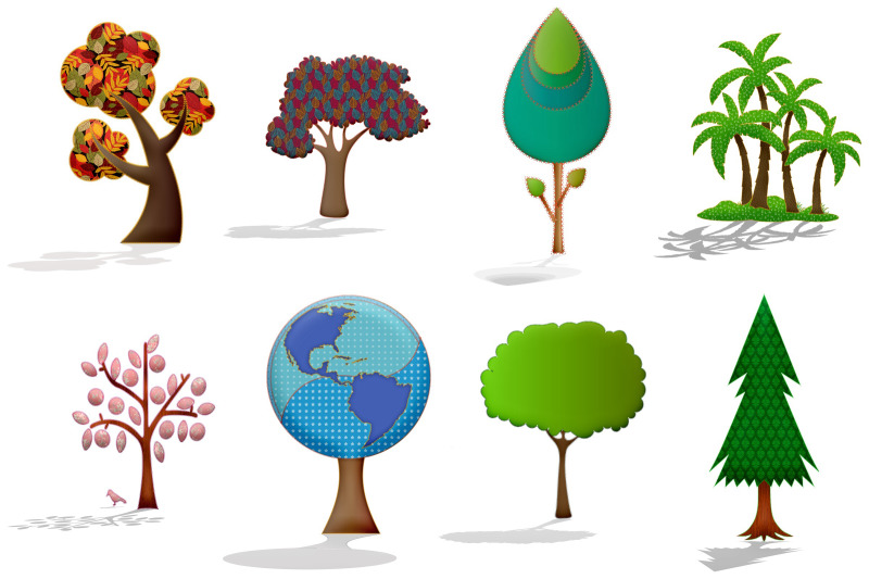 stylized-trees-with-stitching-and-shadows-clip-art