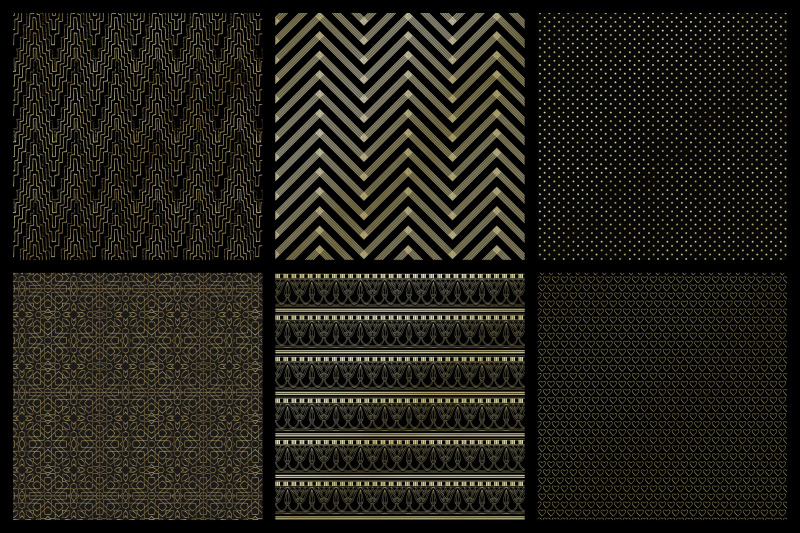 black-and-gold-variety-digital-paper-pack