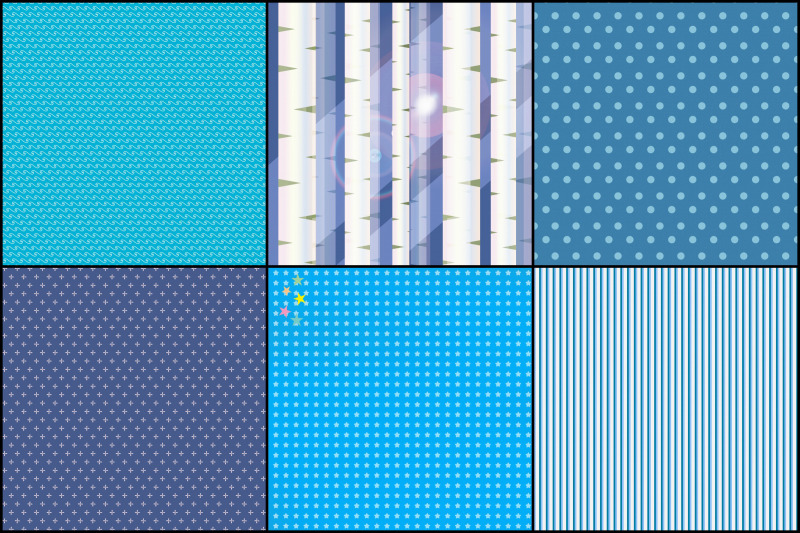 blue-variety-digital-papers