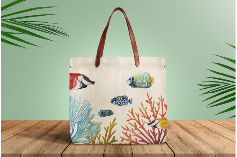 watercolor-fish-illustrations-fish-amp-coral-aqua-world