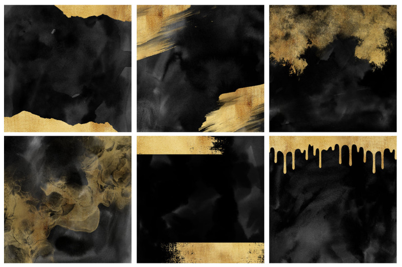 black-amp-gold-watercolor-and-foil-digital-papers