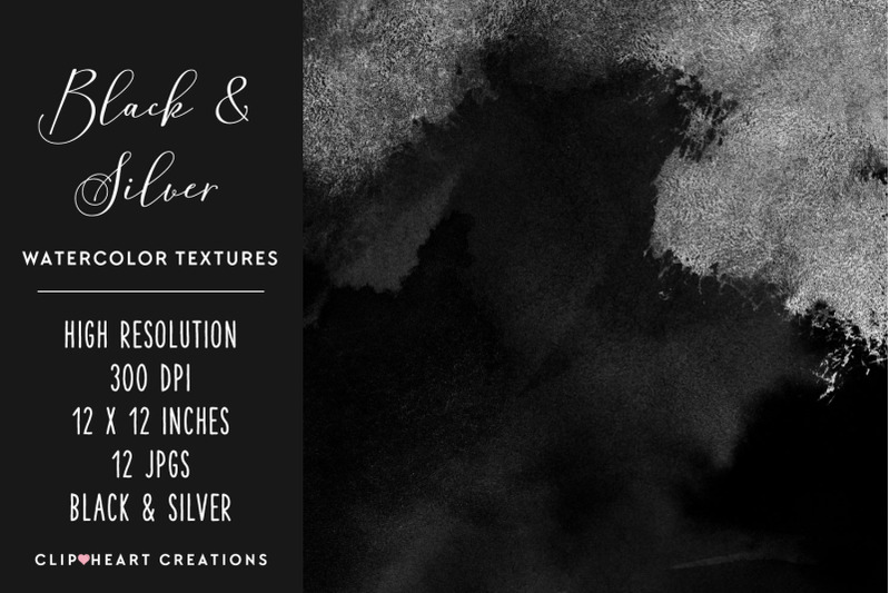 black-amp-silver-watercolor-and-foil-digital-papers