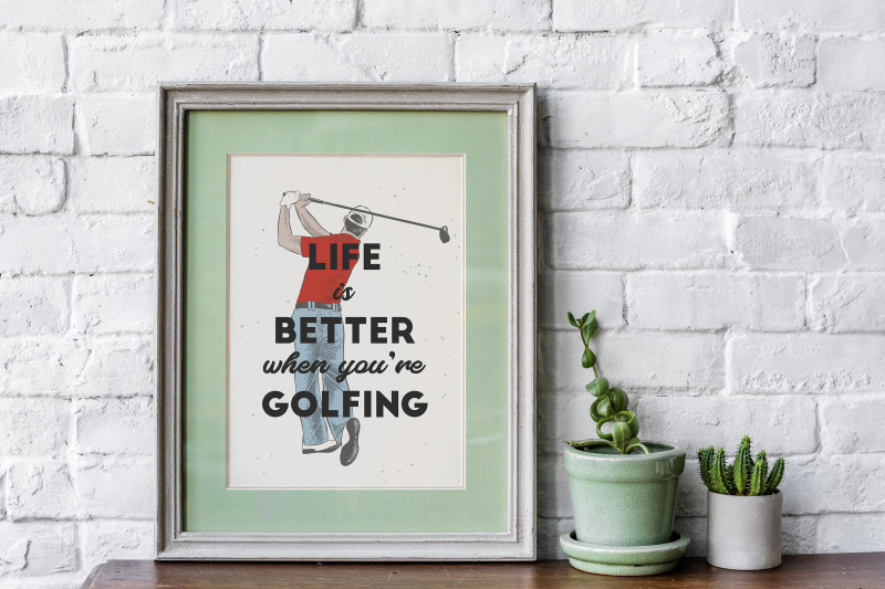 golf-engraved-sketches-and-posters