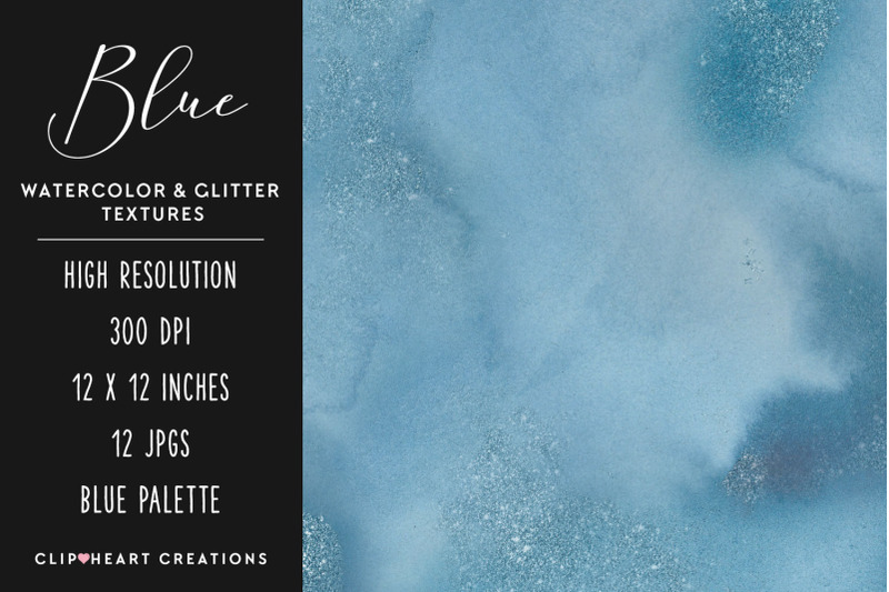 blue-glitter-watercolor-digital-papers