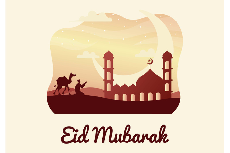 eid-mubarak-islam-silhouette-illustration