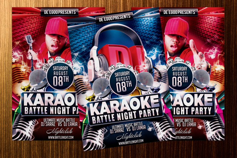 karaoke-battle-night-party-flyer