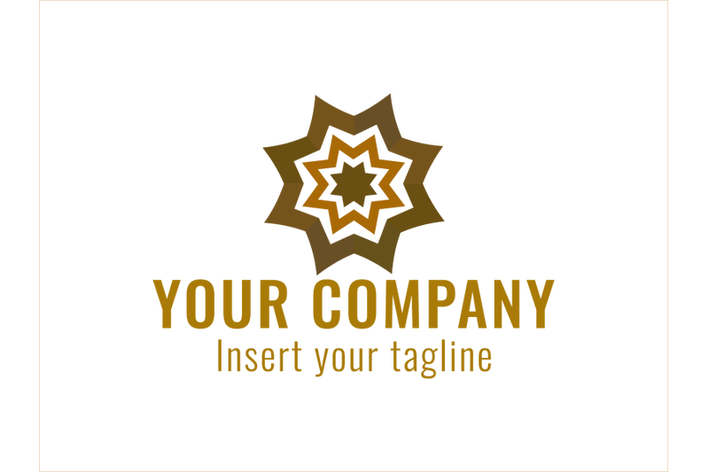 logo-gold-vector-three-star-motif