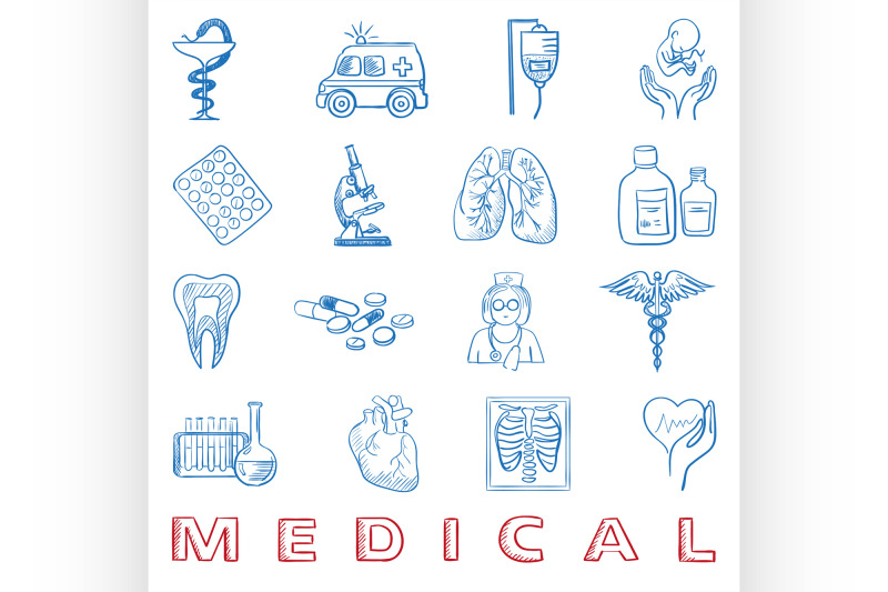 hand-draw-doodle-health-care-and-medicine-icon-set