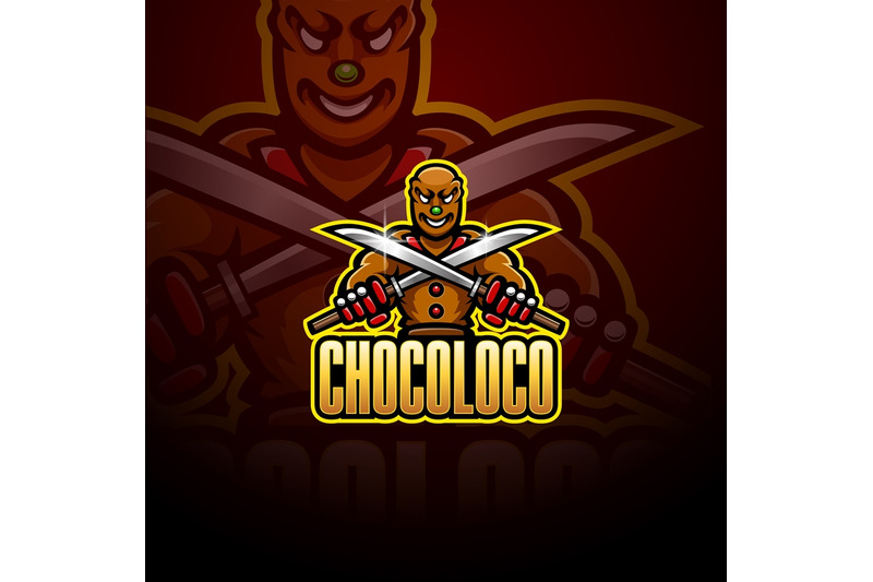 ninja-chocolate-esport-mascot-logo