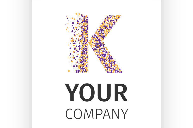 alphabet-particles-logotype-letter-k