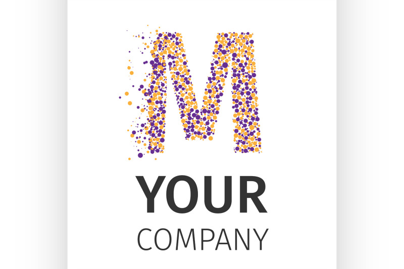 alphabet-particles-logotype-letter-m