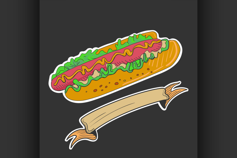 retro-hotdog-emblem