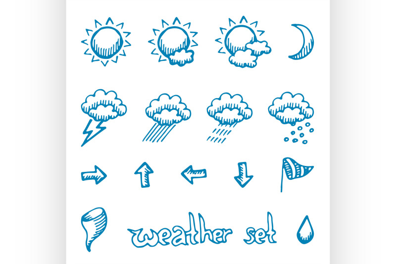 weather-symbols-set