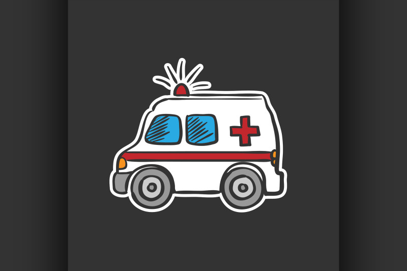colored-ambulance-doodle-drawing