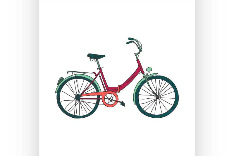 colored-doodle-bicycle