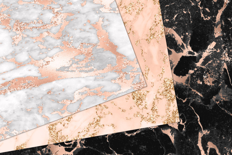 rose-gold-marble-digital-paper