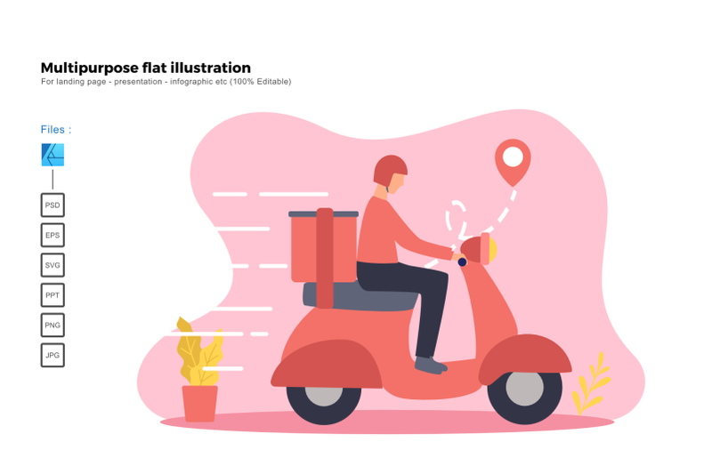 flat-illustration-bike-delivery