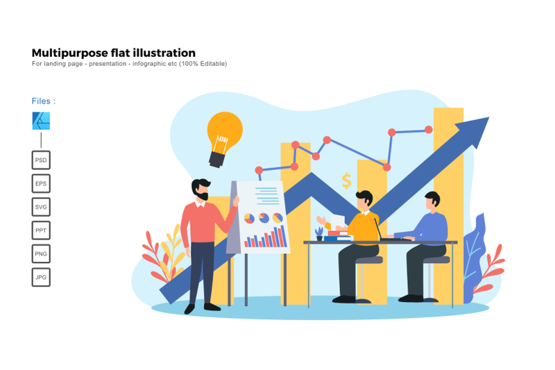 flat-illustration-business-presentation