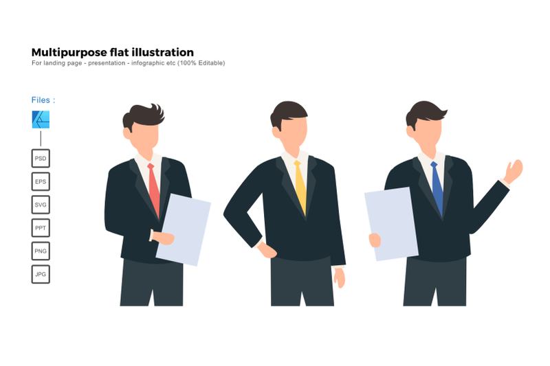 flat-illustration-businessman-gesture