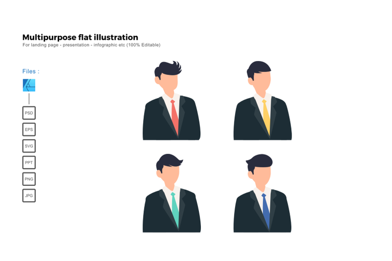 flat-illustration-businessman-closeup