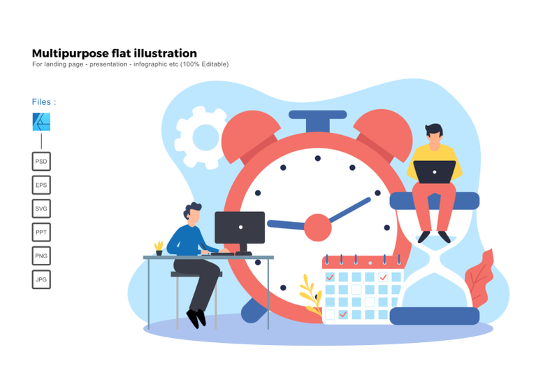 flat-illustration-time-management