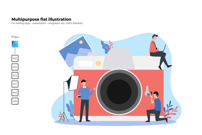 flat-illustration-photographer