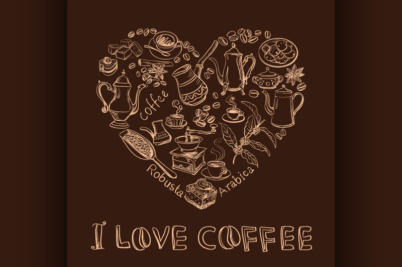 i-love-coffee-concept