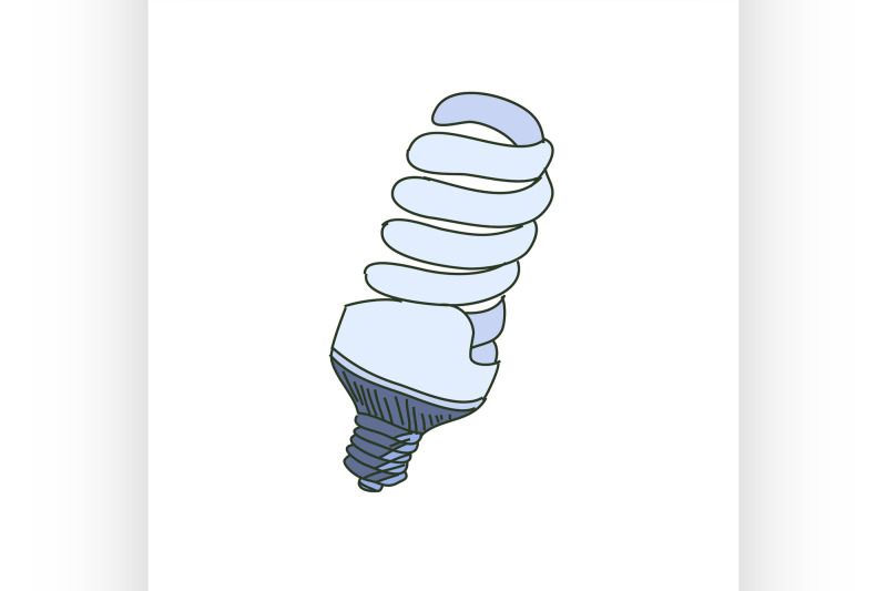 colored-doodle-energy-saving-light-bulb