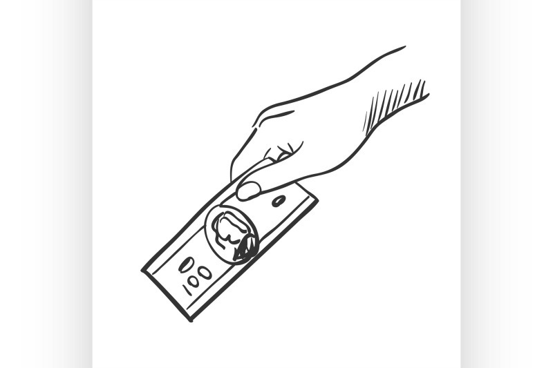 hand-giving-money-doodle