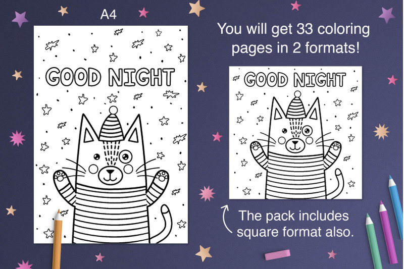 good-night-coloring-pages